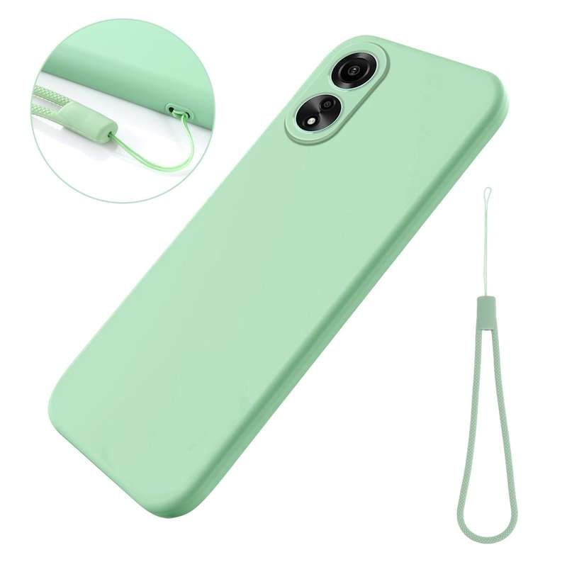 For Honor X5 Plus Pure Color Liquid Silicone Shockproof Phone Case(Green)