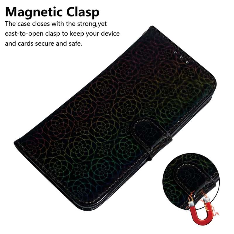 For Galaxy A70s Solid Hyun Color Magnetic Attraction Horizontal Flip Leather Case with Lanyard, S...