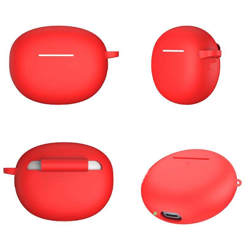 For Xiaomi Redmi Buds 4 Active Shockproof Silicone Earphone Protective Case with Hook(Black)