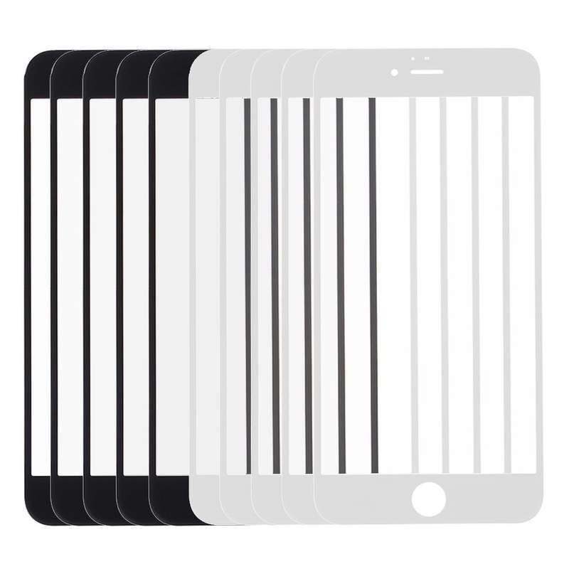 5 PCS Black + 5 PCS White for iPhone 6s & 6 Front Screen Outer Glass Lens