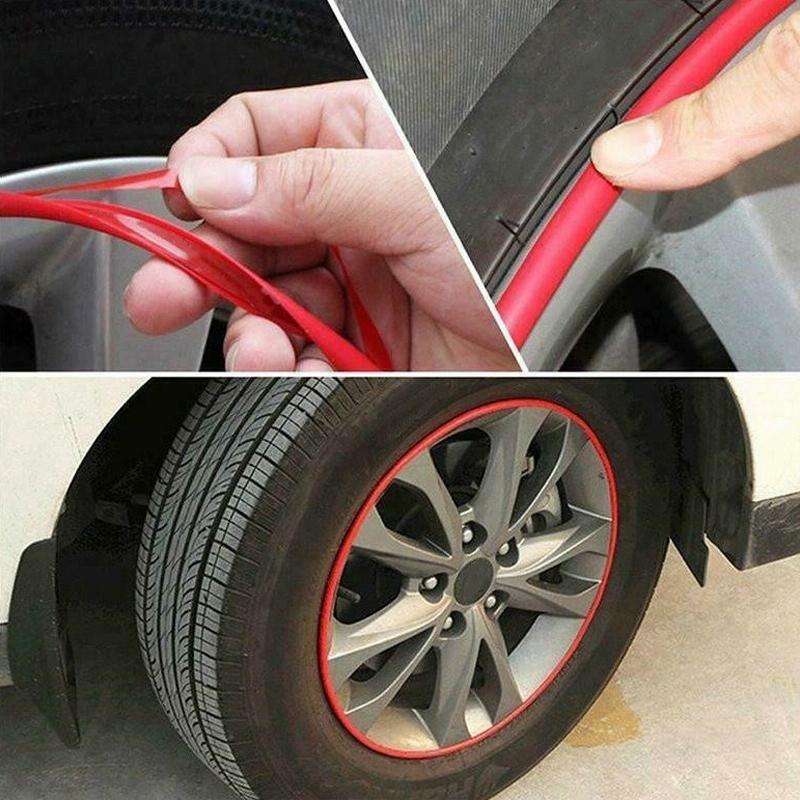 8m/roll Car Wheel General Sticker Modified Protection Sticker Anti-collision Strip(Purple)