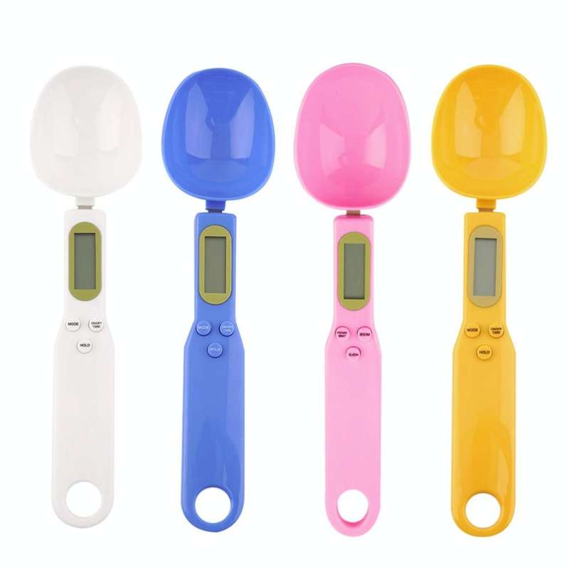 Digital LCD Kitchen Food Weight Measurement Professional Electronic Scale Spoon Scale(White)