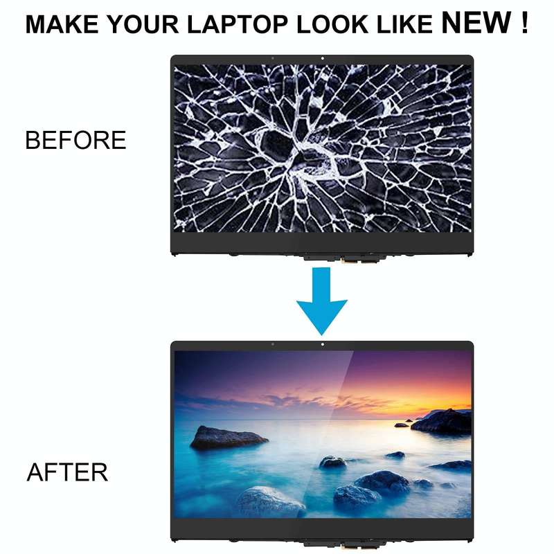 For Lenovo Yoga 710-15IKB UHD LCD Screen Digitizer Full Assembly with Frame