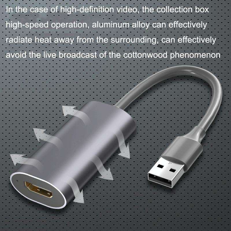 HD31 HDMI To USB2.0 High Definition Game Live Recording 4K With Cable Collector