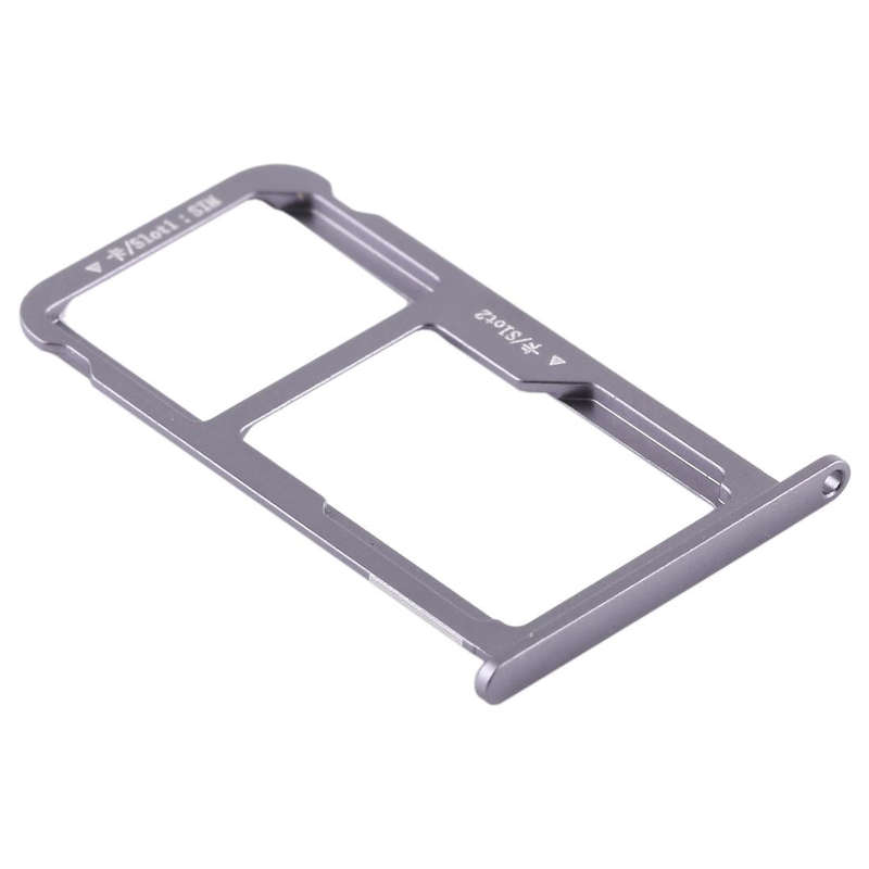 SIM Card Tray + SIM Card Tray / Micro SD Card for Huawei G9 Plus (Grey)