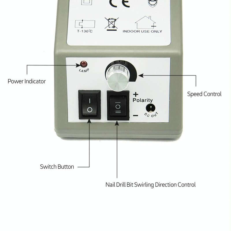Professional Electric Nail Drill Manicure Machine Pedicure Nail Art Equipment Electronic Nail Fil...