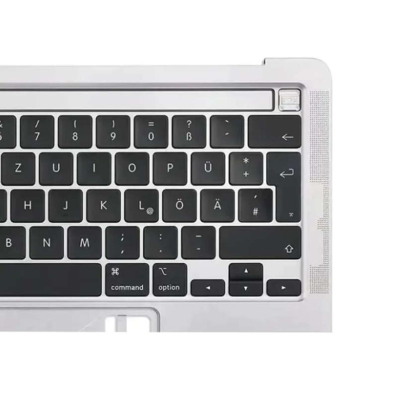 For Macbook Pro 13 inch 2021 A2338 C-side Cover + UK Edition Key Board (Silver)