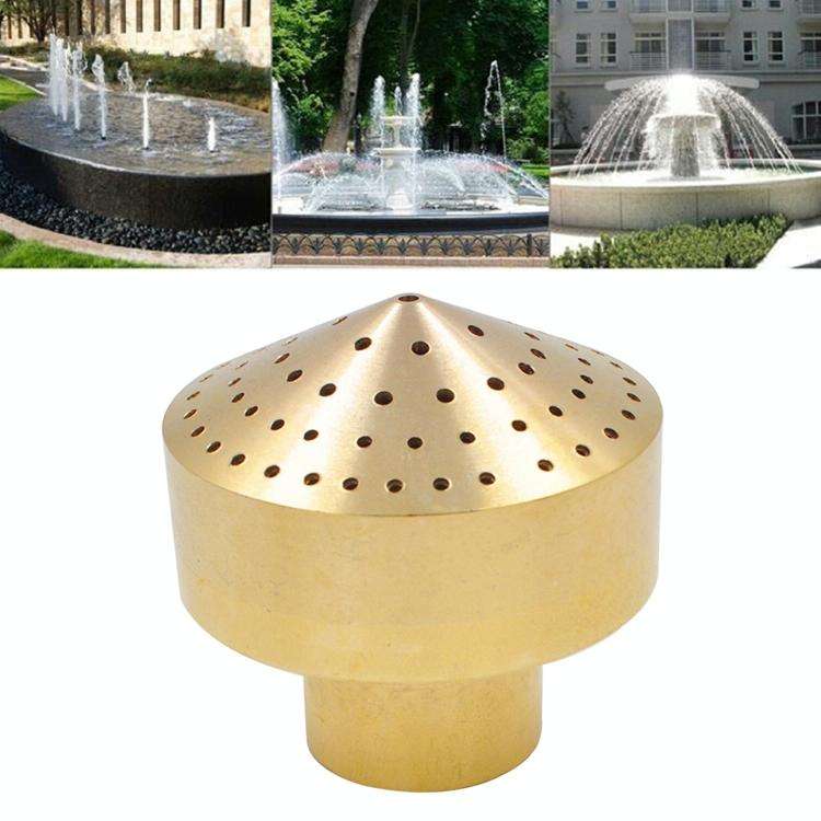 All-copper Fireworks Layer Water Nozzle Landscaping Fountain Head, Size:1.5 Inch(Brass)