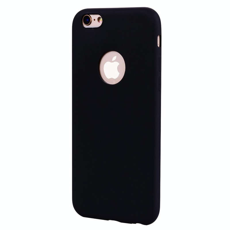For iPhone 6s Plus / 6 Plus Candy Color TPU Case(Black)