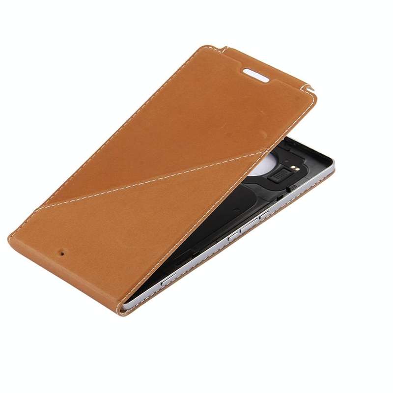 Vertical Flip Genuine Leather Case + QI Wireless Standard Charging Back Cover For Microsoft Lumia...