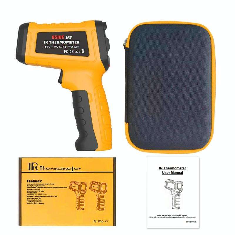 BSIDE H3 High Temperature Infrared Thermometer Handheld Non-Contact Thermometer
