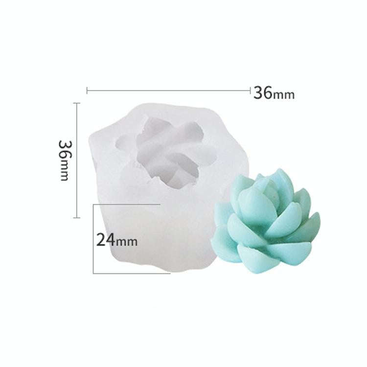 SX-ZW-190 Fleshy Three-Dimensional Candle Silicone Mold DIY Handmade Soap Aromatherapy Epoxy Mold