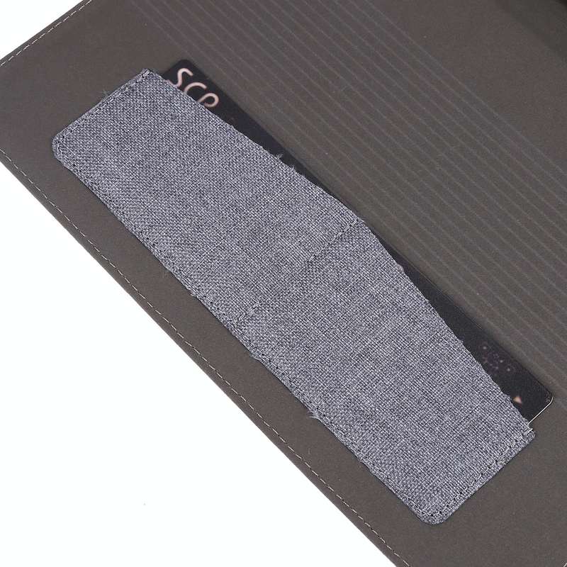 For Samsung Galaxy Tab S8 Ultra Horizontal Flip Fabric Leather Tablet Case with Card Slots & Hold...