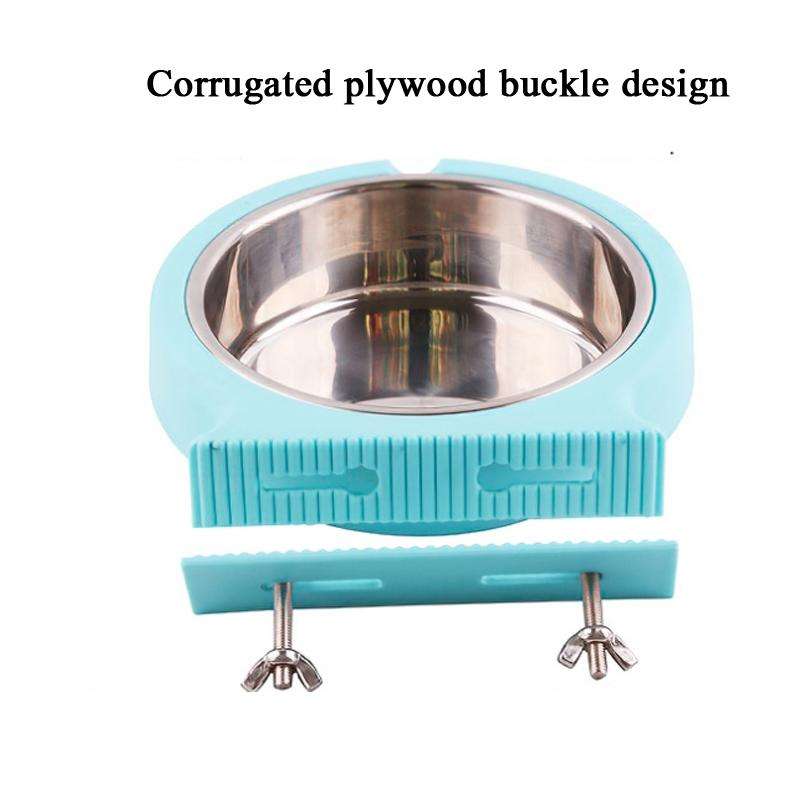 Stainless Steel Pet Bowl Hanging Bowl Anti-Overturning Dog Cat Bowl Feeder, Specification: Small ...