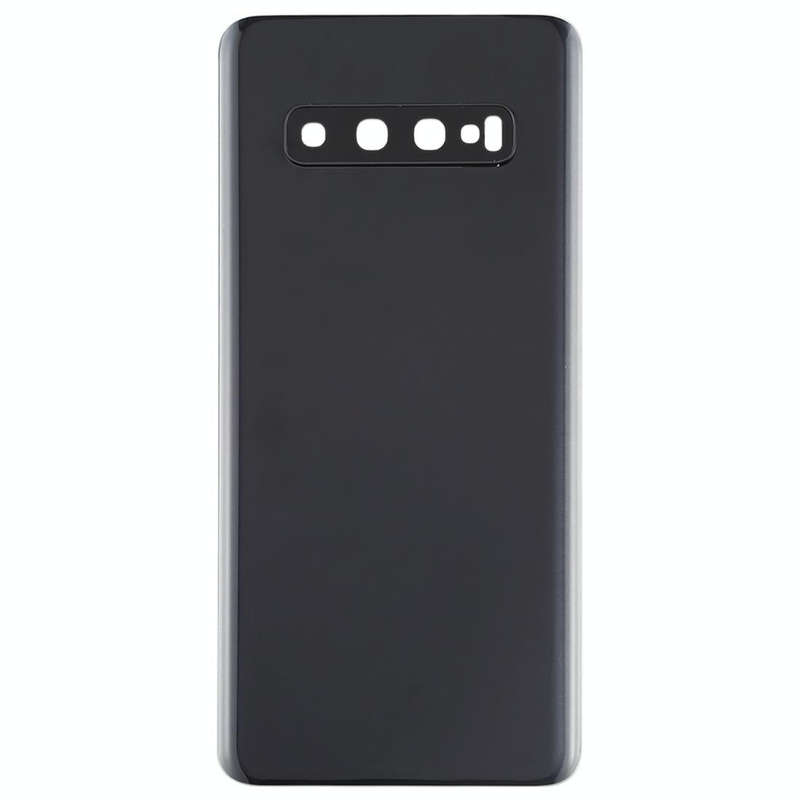 For Galaxy S10 Battery Back Cover with Camera Lens (Black)