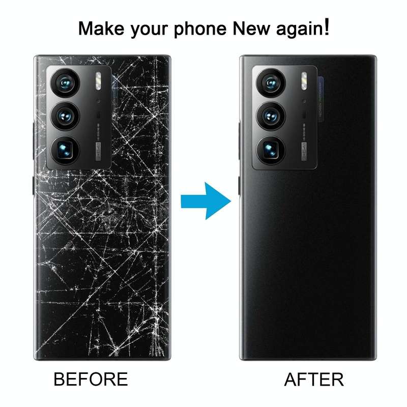 For ZTE Axon 40 Ultra A2023P Battery Back Cover with Camera Lens Cover(Black)