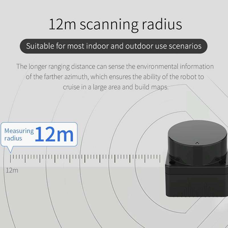 Yahboom Lidar ROS2 Robot SLAM Mapping Navigation Ranging TOF(MS200)