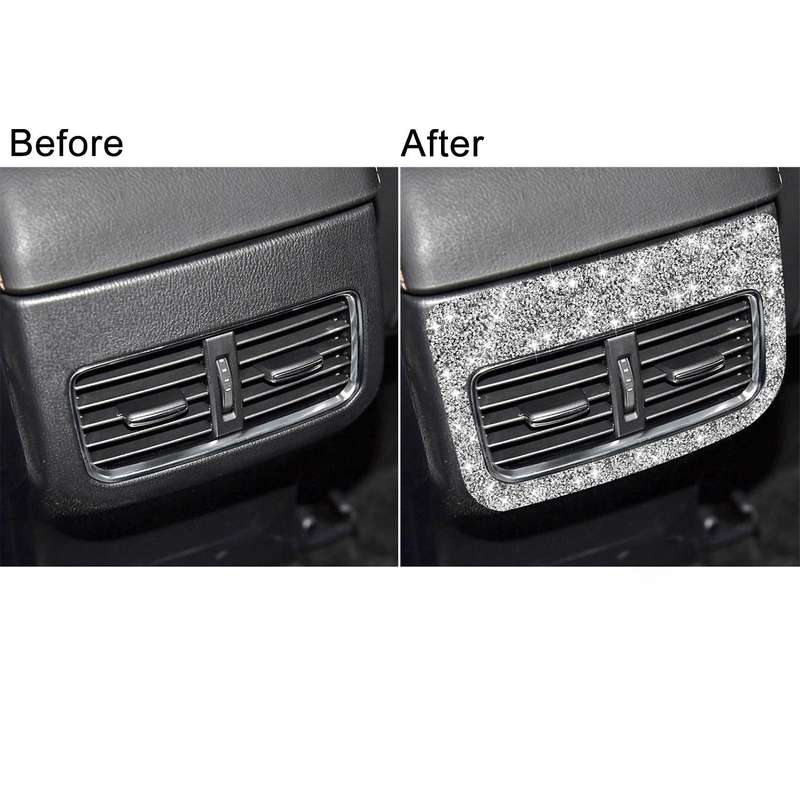 For Mazda CX-5 2017-2018 Car Rear Exhaust Vent Diamond Decorative Sticker,Left and Right Drive Un...