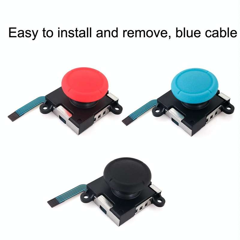 For Nintendo Switch 2pcs Game Console 3D Left Right Interoperability Rocker Remote Sensing Joysti...
