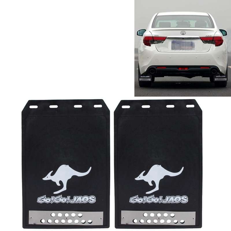 2 PCS WS-003 Premium Heavy Duty Molded Splash Mud Flaps Auto Front and Rear Guards, Small Size, R...