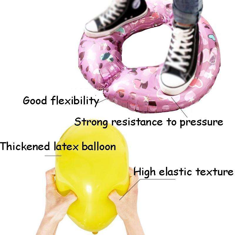 5011 Birthday Party Decoration 12 Inch Mermaid Tail Latex Balloon Set(Purple)
