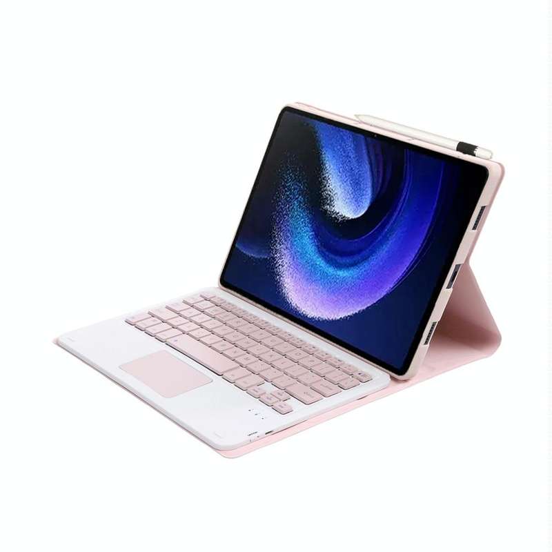 For Xiaomi Pad 6 / Pad 6 Pro A0N7-A Lambskin Texture Ultra-thin Bluetooth Keyboard Leather Case w...