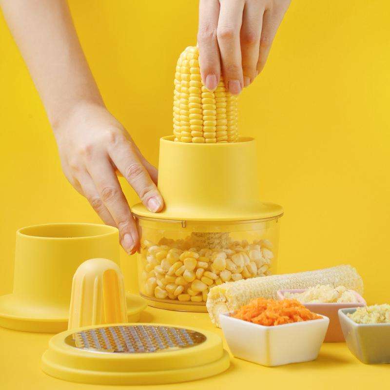 Upgraded Stainless Steel Corn Peeler Household Corn Thresher Vegetable Grinder