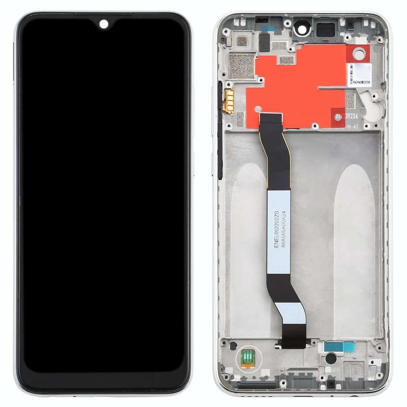 TFT LCD Screen for Xiaomi Redmi Note 8T Digitizer Full Assembly with Frame(Silver)