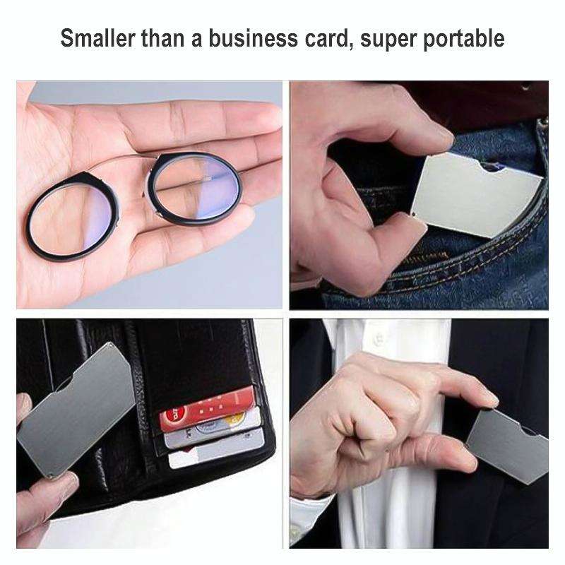 Mini Clip Nose Style Presbyopic Glasses without Temples, Positive Diopters:+2.50(Black)