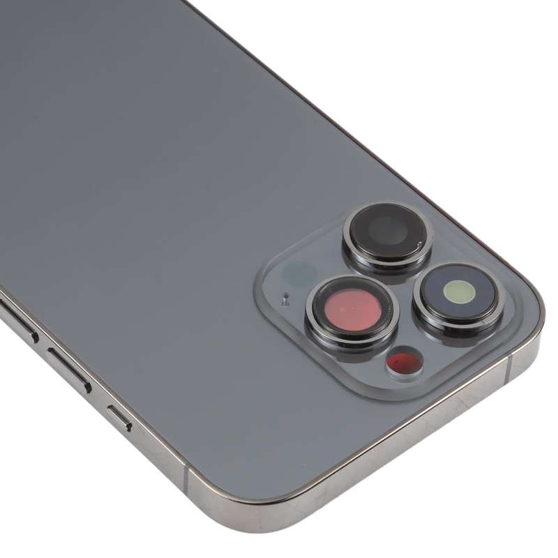 For iPhone 13 Pro Battery Back Cover with Side Keys & Card Tray & Power + Volume Flex Cable & Wir...