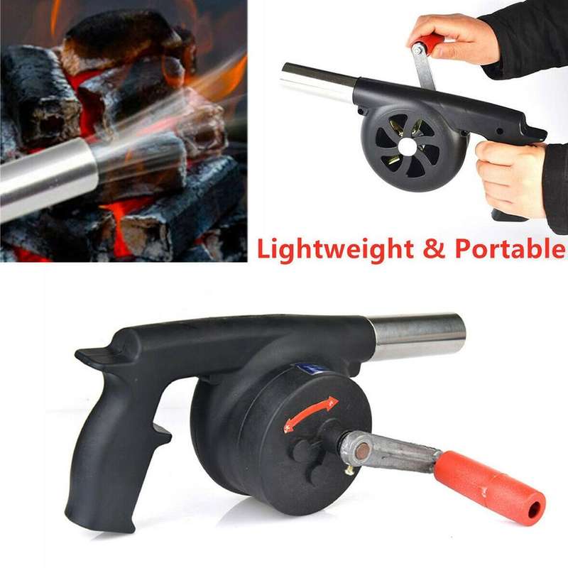 Household Barbecue Picnic Tool Manual Fan Air Blower Portable Lightweight Grill Campfire Durable ...