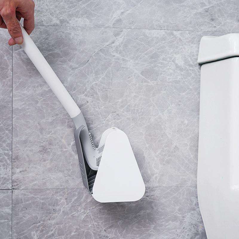 Golf Toilet Brush With Self-Opening And Closing Water-Proof Base(Blue)