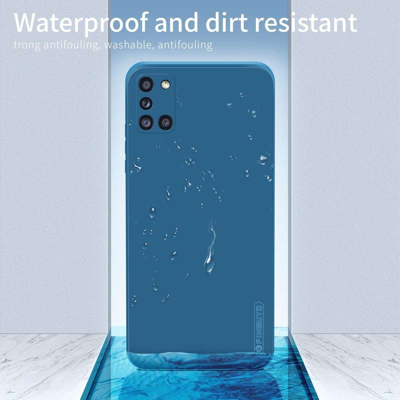 For Samsung Galaxy A31 PINWUYO Touching Series Liquid Silicone TPU Shockproof Case(Green)