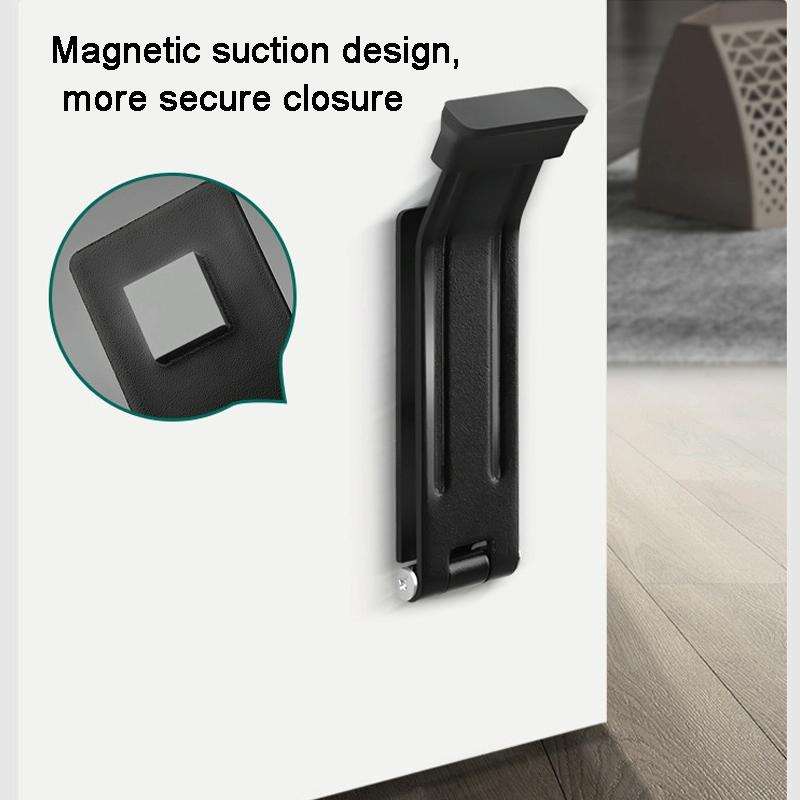Magnetic Door Stopper Pedal Opening And Closing Door Catch For Bottom of Door(White)