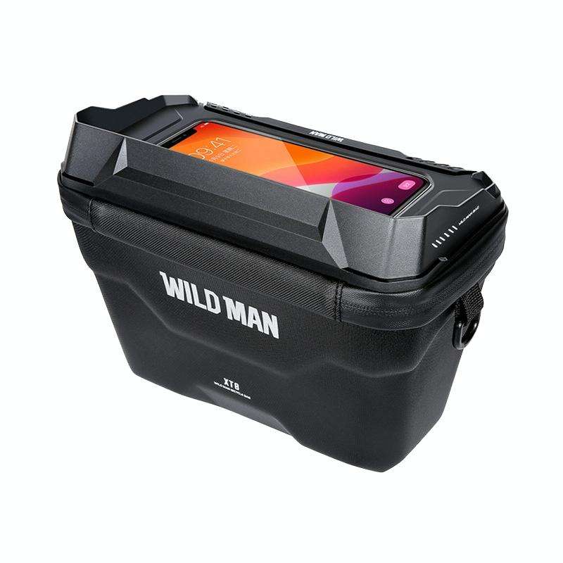 WILD MAN XT8 3L Bicycle EVA Hard Shell Touch Screen Waterproof Head Bag(Black)