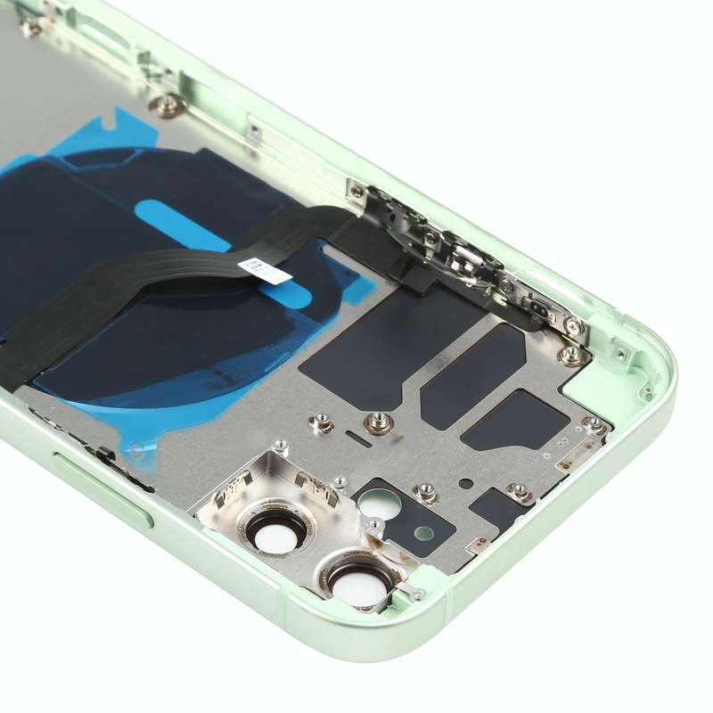 Battery Back Cover (with Side Keys & Card Tray & Power + Volume Flex Cable & Wireless Charging Mo...