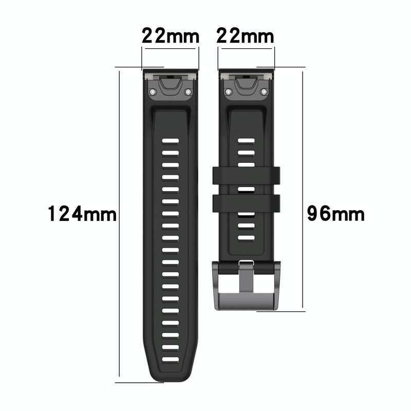 For Garmin EPIX Gen2 22mm Silicone Solid Color Watch Band(Orange)