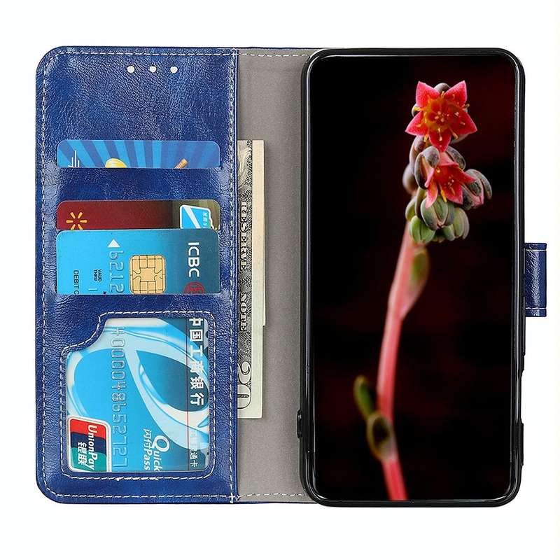 For ZTE Blade A7s 2020 Retro Crazy Horse Texture Horizontal Flip Leather Case with Holder & Card ...