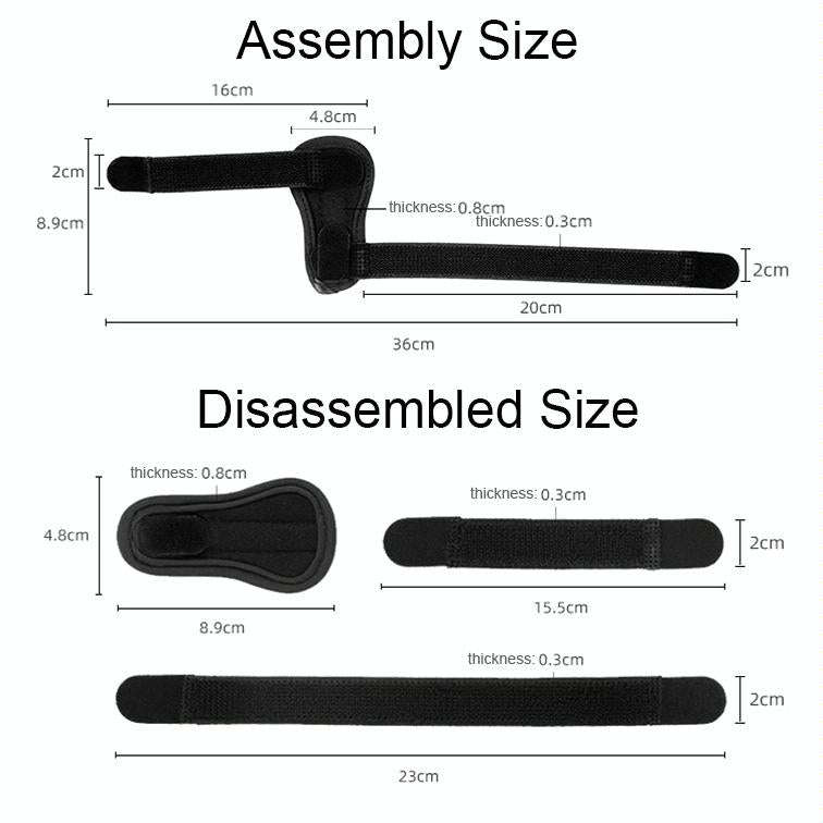 011 Finger Joint Strap Finger Dislocation Sprain Support Strap Tendon Rupture Splint(Black)