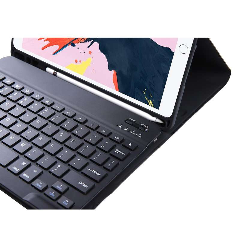 T098B Integrated Ultra-thin Candy Colors Bluetooth Keyboard Tablet Case for iPad Air 4 10.9 inch ...