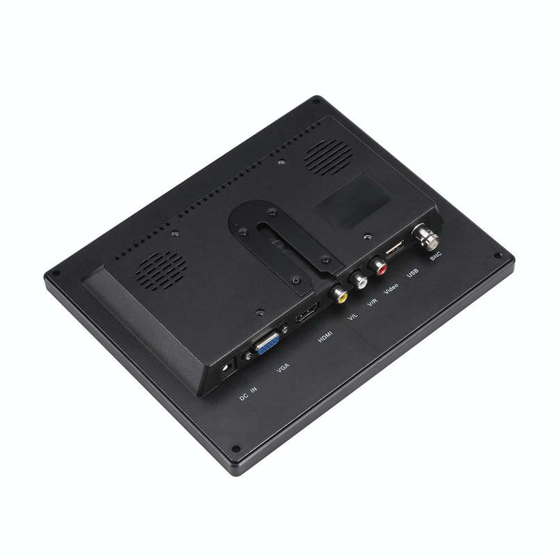 ESCAM T08 8 inch TFT LCD 1024x768 Monitor with VGA & HDMI & AV & BNC & USB for PC CCTV Security