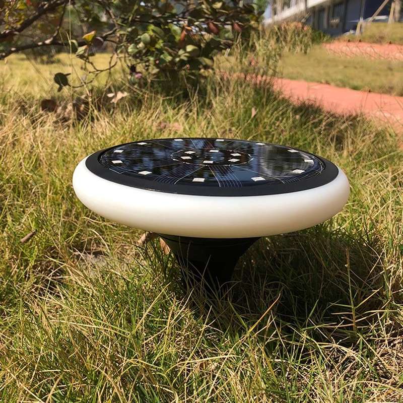 LED Solar Buried Lamp Stainless Steel Outdoor RGB Grass Garden Light