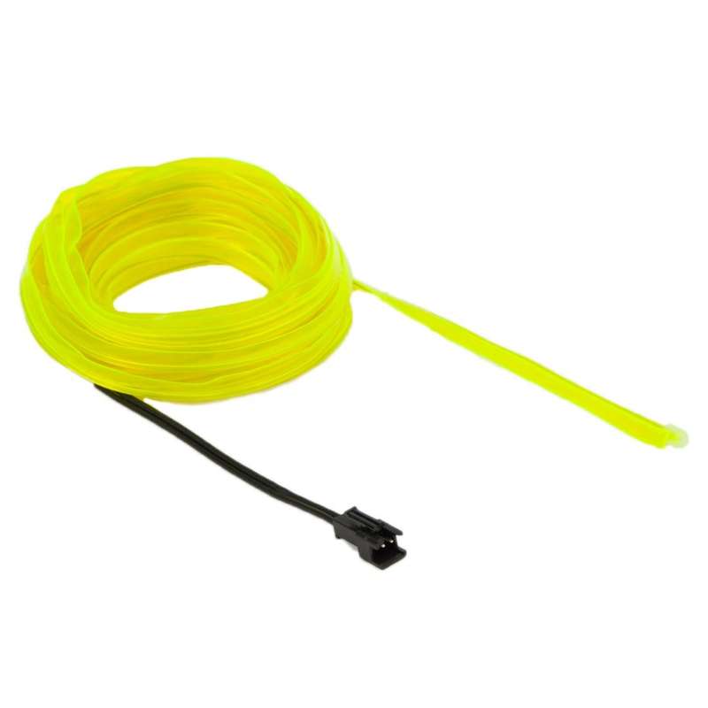 EL Cold Fluorescent Green Light Waterproof Flat Flexible Car Strip Light with Driver for Car Deco...