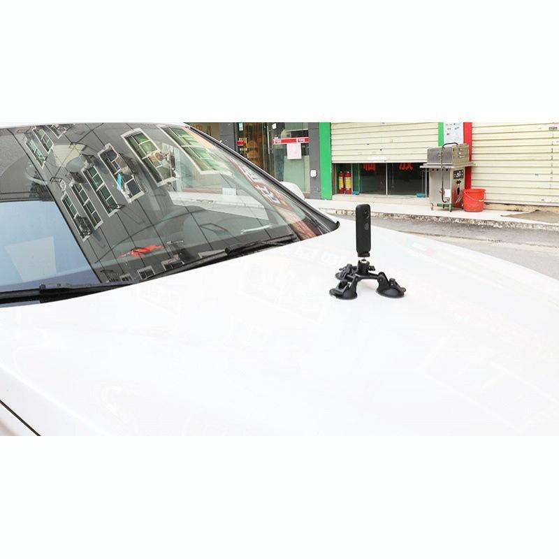 For Insta360 One X / One R Triangle Suction Cup Mount Holder with Ball-Head Tripod Adapter(3-Legs...