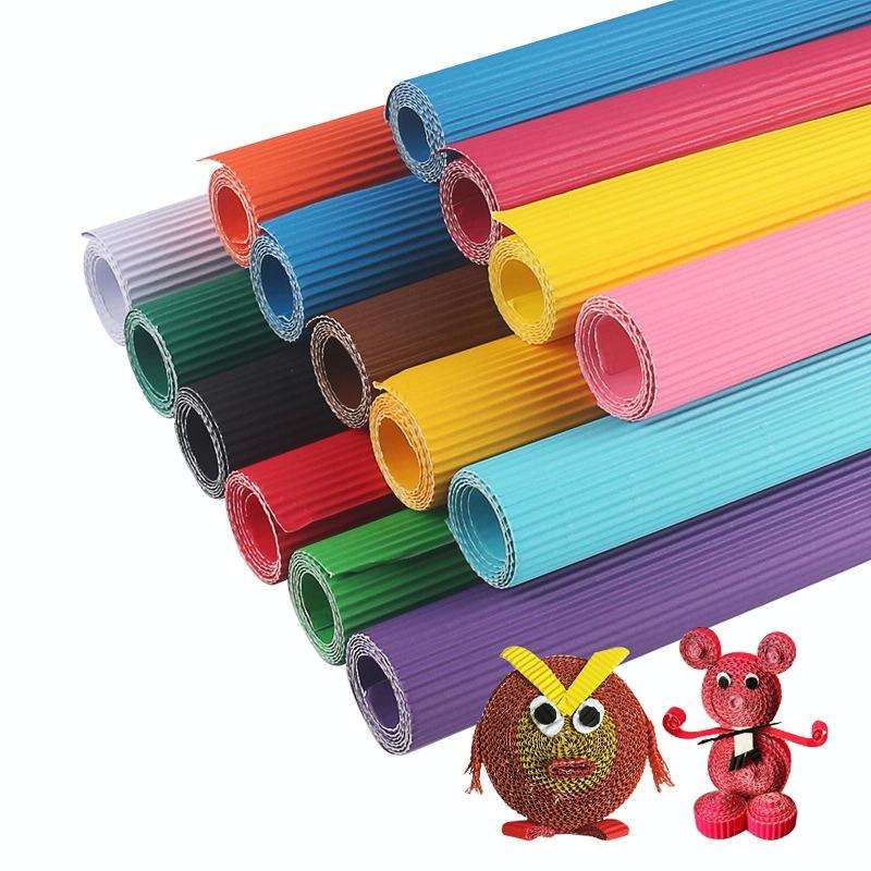 10 Sheets Corrugated Paper Thickened Wrapping Paper Handmade DIY Wrapping Paper Material, Specifi...