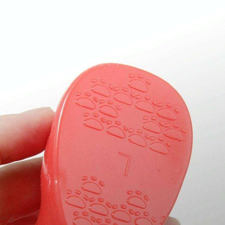 4 PCS/Set Pet Rain Boots Waterproof Non-slip Dog Shoes, Size:S(Pink)