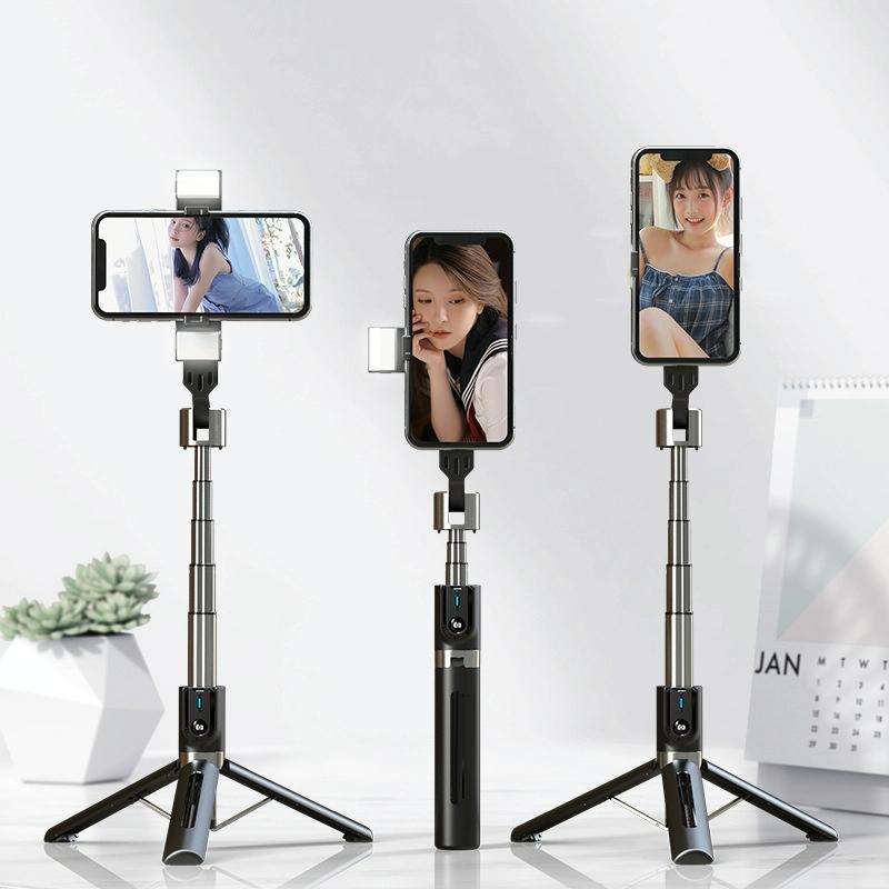 Mobile Phone Tripod Bluetooth Remote Control Live Selfie Stick, Specification: P96D Single Light