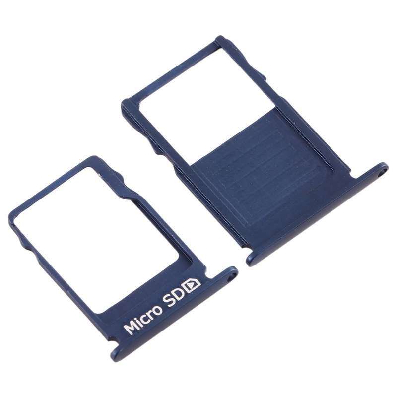 SIM Card Tray + Micro SD Card Tray for Nokia  3 TA-1020 TA-1028 TA-1032 TA-1038(Blue)