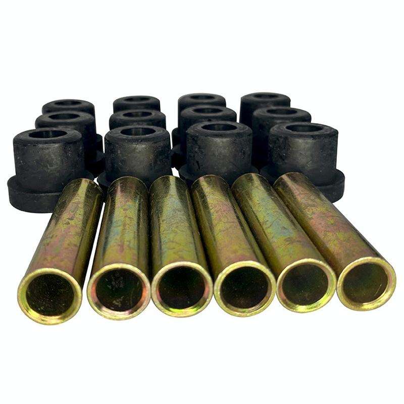 Golf Cart Front And Rear Steel Plate Rubber Sleeve Iron Sleeve Kit Leaf Spring Bushings, Specific...