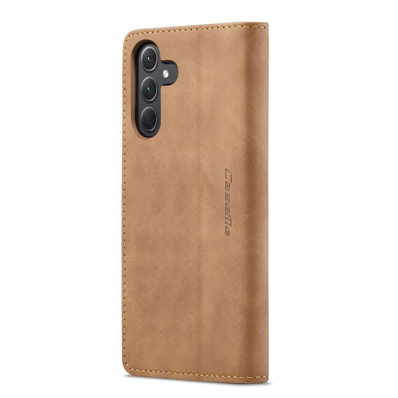 For Samsung Galaxy A35 5G CaseMe 013 Multifunctional Horizontal Flip Leather Phone Case(Brown)